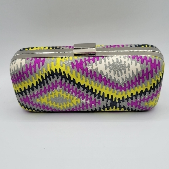 Charming Charlie yellow multicolor clutch Purse - Picture 2 of 7